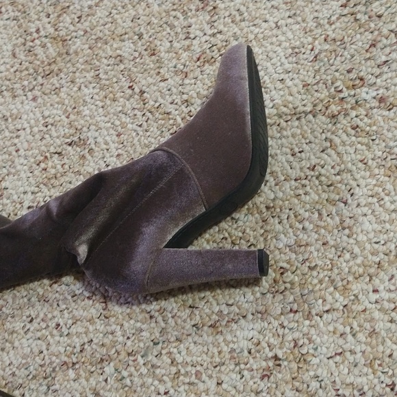 HOSK PICK Size 6 velvet Steve Madden high heel over the knee boots - Picture 8 of 16